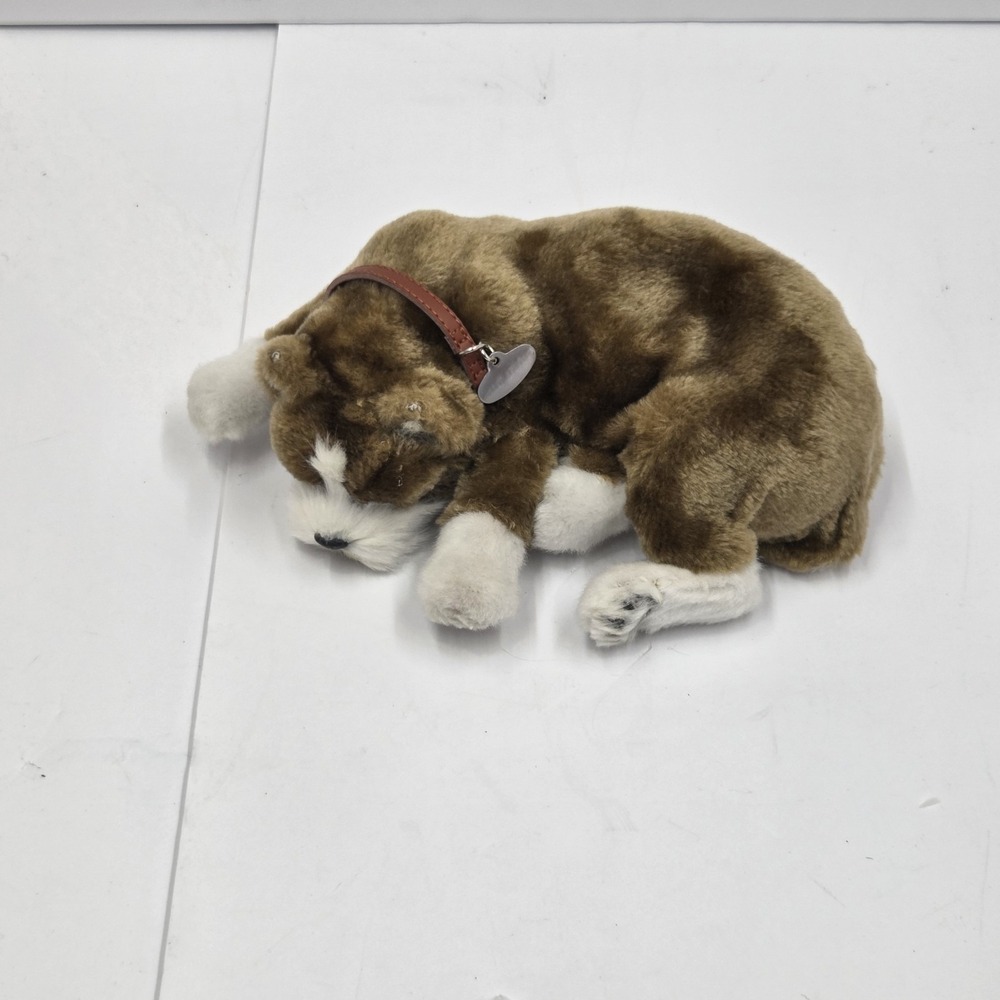 Perfect‎ Petzzz Boxer Puppy Dog Breathing Sleeping Plush Toy Realistic Tested